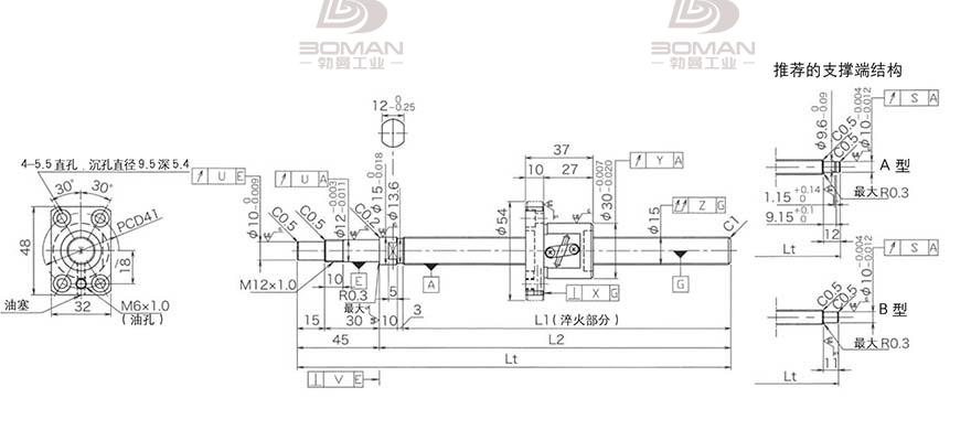 KURODA GP1502DS-BAPR-0300B-C3F 黑田15 和10丝杆价格