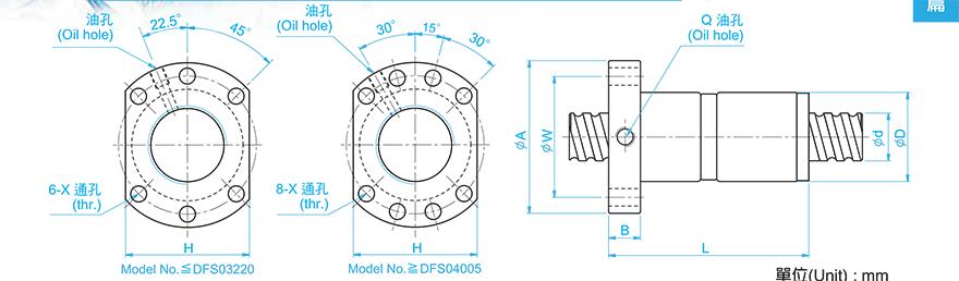 TBI DFS10020-3.8 tbi滚珠丝杆的型号含义